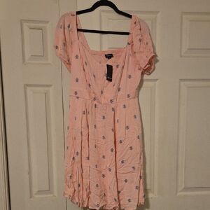 Torrid Pink Floral  Dress